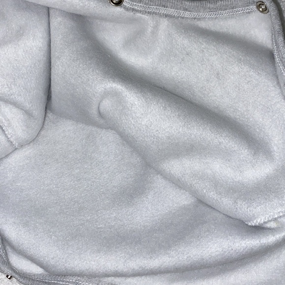 NWOT Rabbit skins grey sweatshirt romper made in USA 24m - Picture 8 of 8